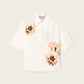Seashell חולצה פרחונית אוברסייז לגברים Floraison ALLSAINTS