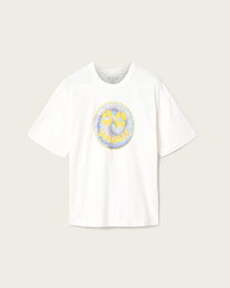 White Smoke טי שירט קצרה לגברים Spun ALLSAINTS