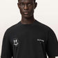 Black טי שירט קצרה לגברים Spinner ALLSAINTS