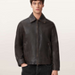 Beige ג'קט עור לגברים Garrison ALLSAINTS