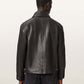 Dark Slate Gray ג'קט עור לגברים Garrison ALLSAINTS
