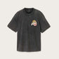 Dark Slate Gray טי שירט אוברסייז לגברים Roque ALLSAINTS