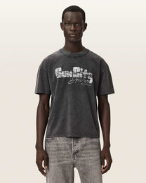 Dark Slate Gray טי שירט גרפית Boxy לגברים Sun City ALLSAINTS