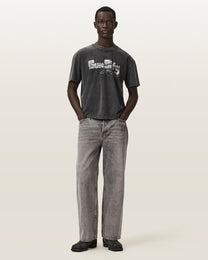 Light Gray טי שירט גרפית Boxy לגברים Sun City ALLSAINTS