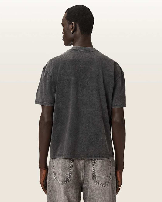 Dark Slate Gray טי שירט גרפית Boxy לגברים Sun City ALLSAINTS