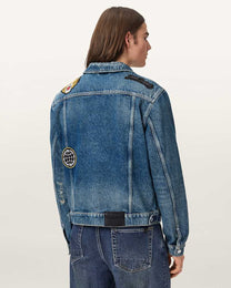 Seashell ז׳קט ג׳ינס Slim לגברים Exile ALLSAINTS