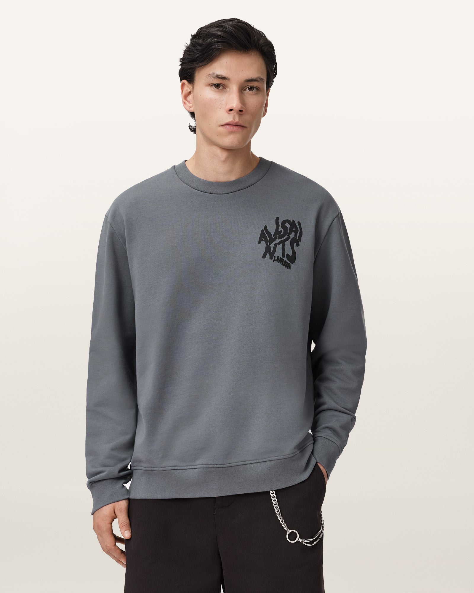 Dark Slate Gray סווטשירט לגברים Orlando ALLSAINTS
