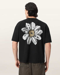 Seashell טי שירט גרפית אוברסייז לגברים Petals ALLSAINTS