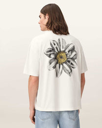 Seashell טי שירט גרפית אוברסייז לגברים Petals ALLSAINTS