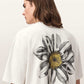 Seashell טי שירט גרפית אוברסייז לגברים Petals ALLSAINTS