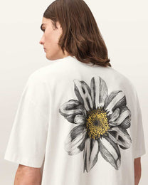 Seashell טי שירט גרפית אוברסייז לגברים Petals ALLSAINTS