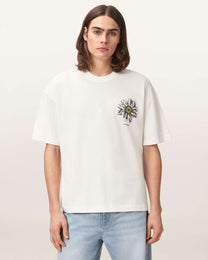 Seashell טי שירט גרפית אוברסייז לגברים Petals ALLSAINTS