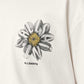 Antique White טי שירט גרפית אוברסייז לגברים Petals ALLSAINTS