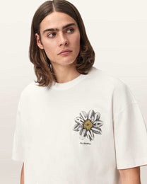 Seashell טי שירט גרפית אוברסייז לגברים Petals ALLSAINTS