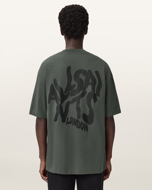 Beige טי שירט קצרה לגברים Orlando ALLSAINTS