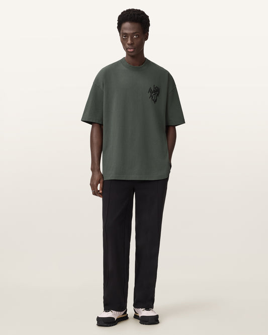 Dark Slate Gray טי שירט קצרה לגברים Orlando ALLSAINTS