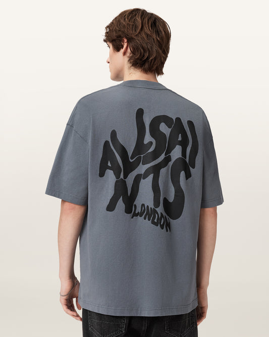 Light Gray טי שירט קצרה לגברים Orlando ALLSAINTS