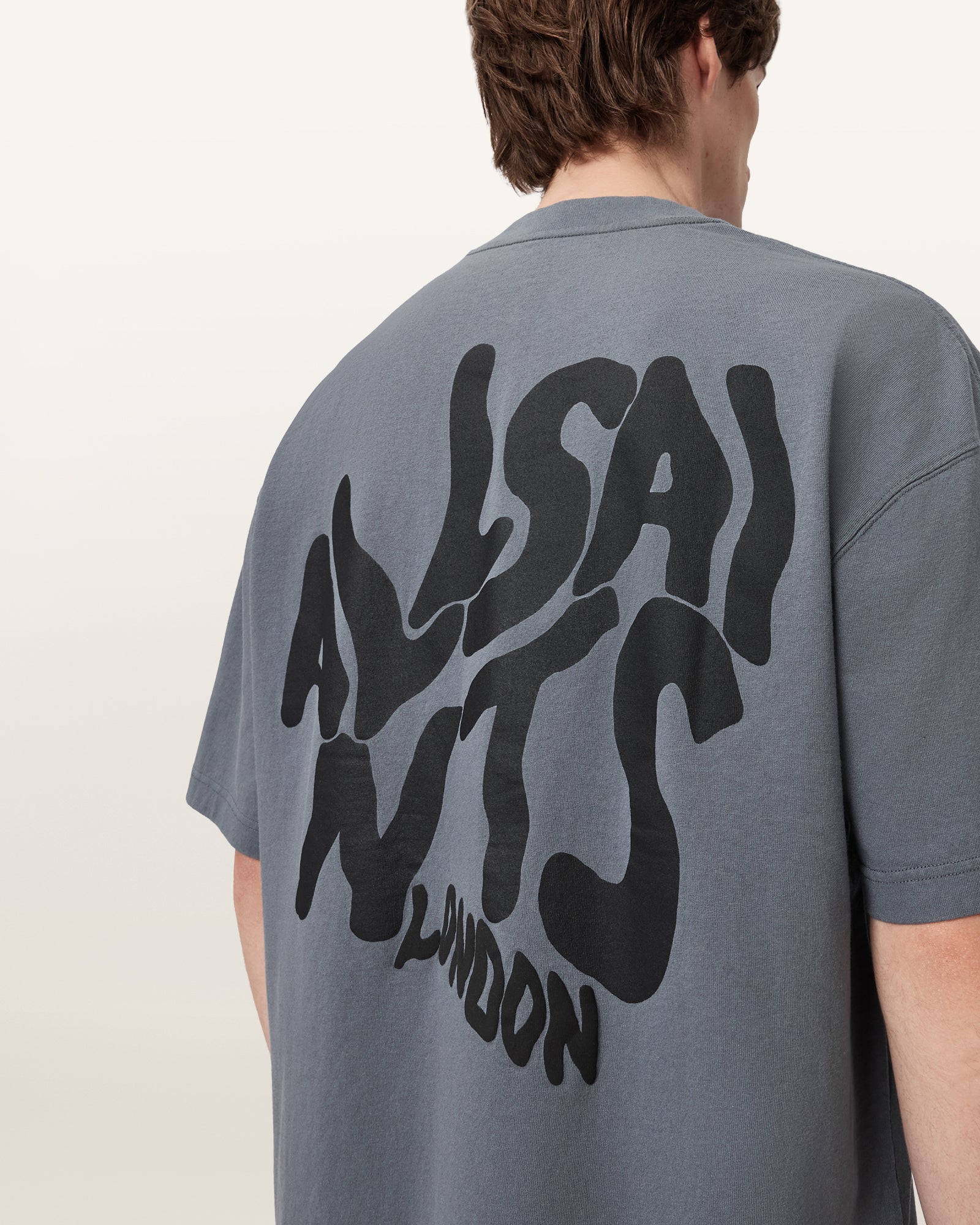 Dim Gray טי שירט קצרה לגברים Orlando ALLSAINTS