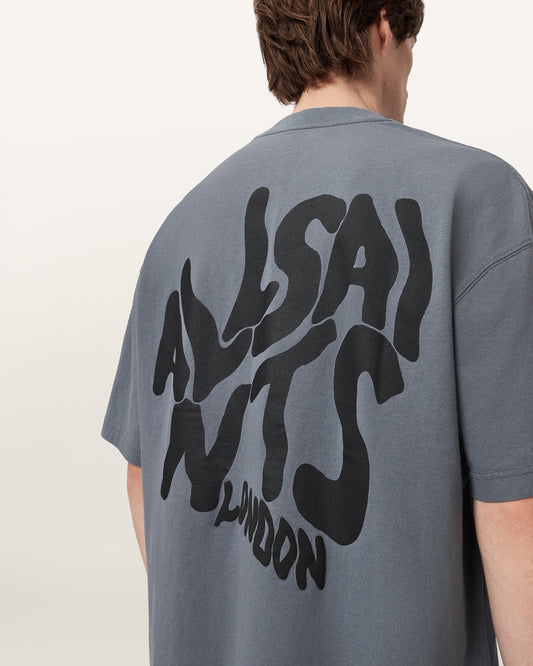 Dim Gray טי שירט קצרה לגברים Orlando ALLSAINTS