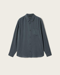 Dark Slate Gray חולצה מכופתרת לגברים Carlyle ALLSAINTS