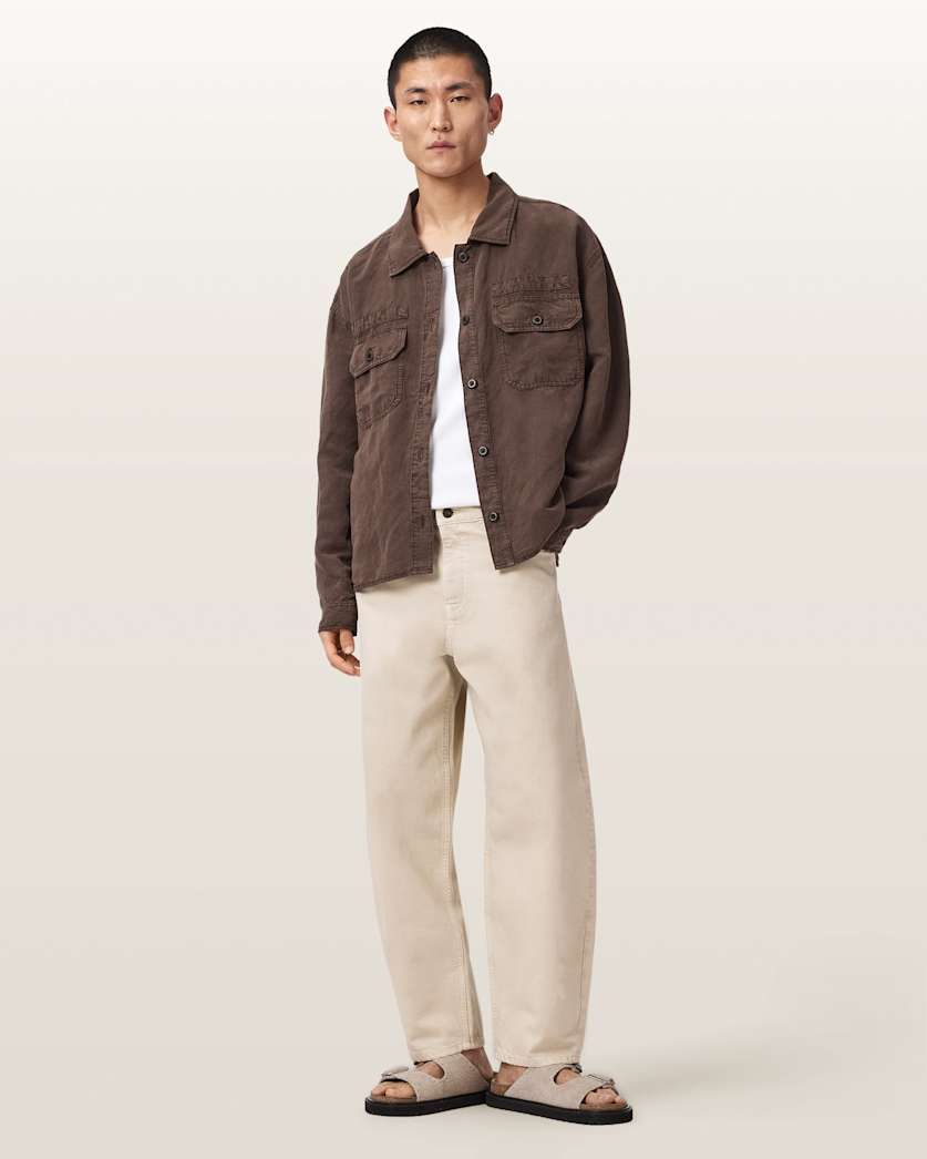 Antique White ג׳ינס לגברים Orbit - Barrel Fit ALLSAINTS