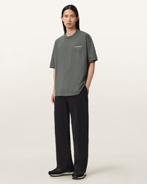 Antique White טי שירט קצרה לגברים Washed Tee ALLSAINTS