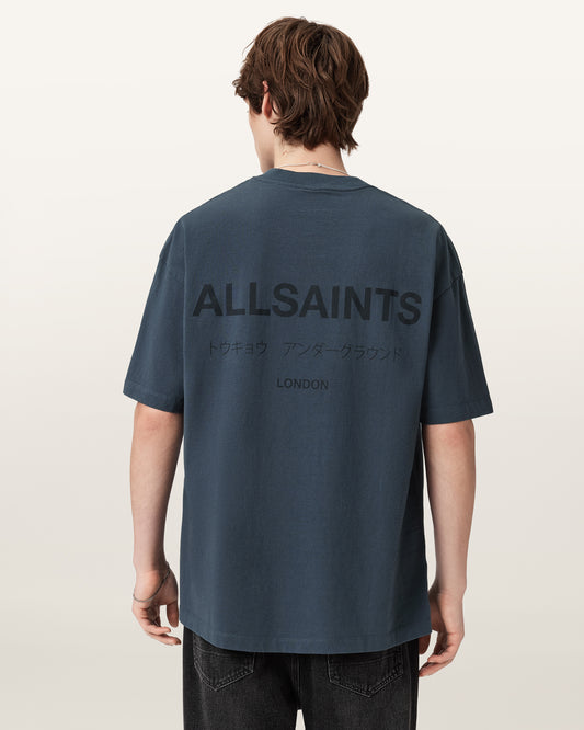 Antique White טי שירט קצרה Underground ALLSAINTS