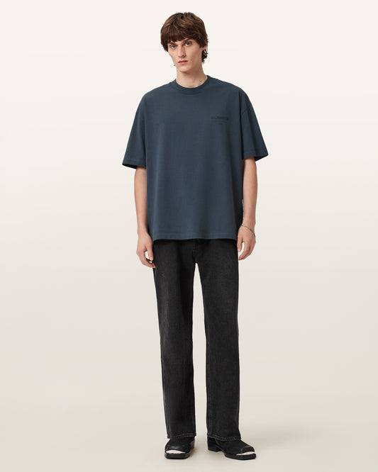 Beige טי שירט קצרה Underground ALLSAINTS