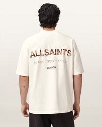 Seashell טי שירט קצרה לגברים Underground SS Crew ALLSAINTS