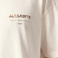 Antique White טי שירט קצרה לגברים Underground SS Crew ALLSAINTS