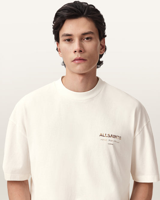 Seashell טי שירט קצרה לגברים Underground SS Crew ALLSAINTS