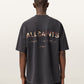 Seashell טי שירט קצרה לגברים Underground SS Crew ALLSAINTS