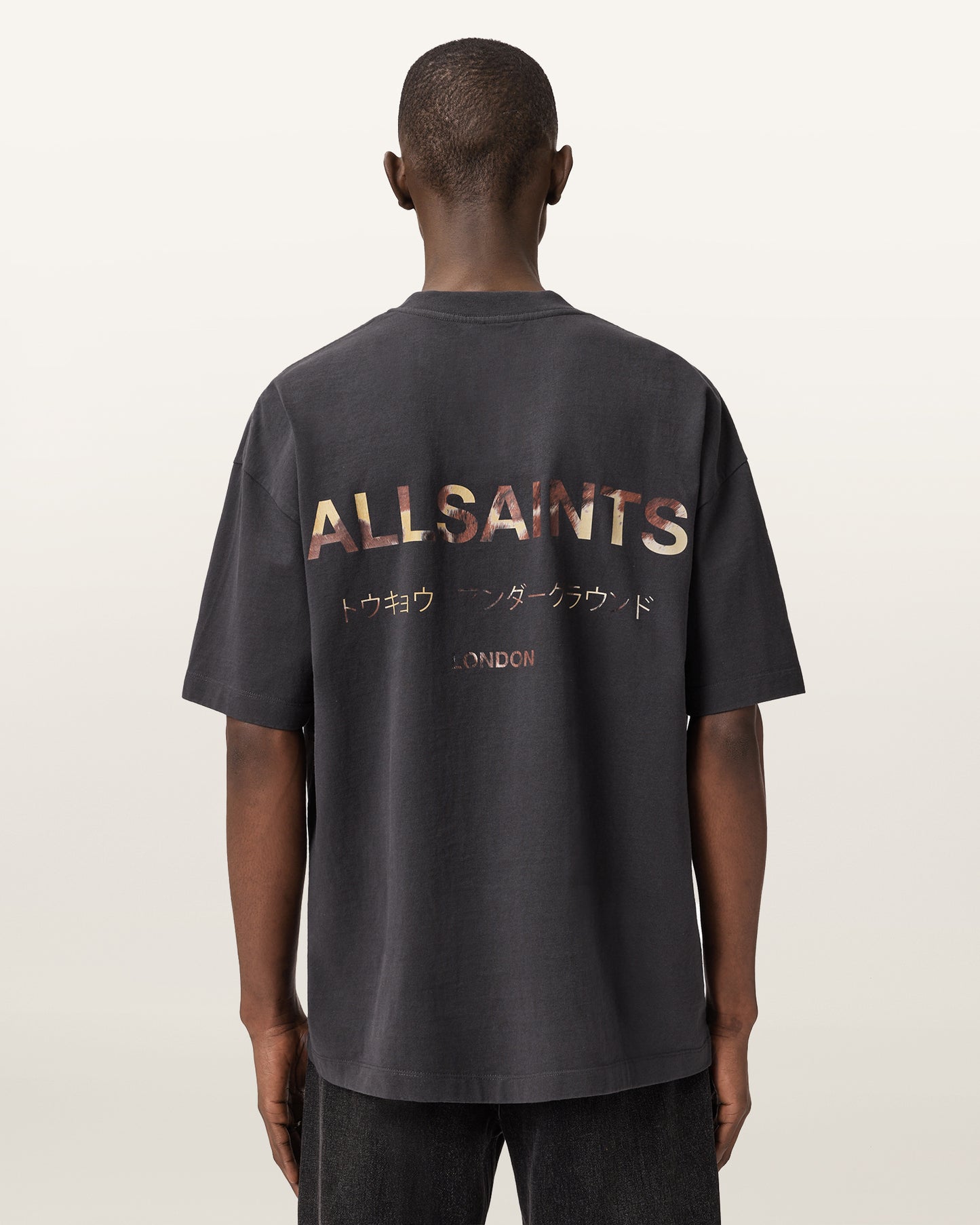 Seashell טי שירט קצרה לגברים Underground SS Crew ALLSAINTS