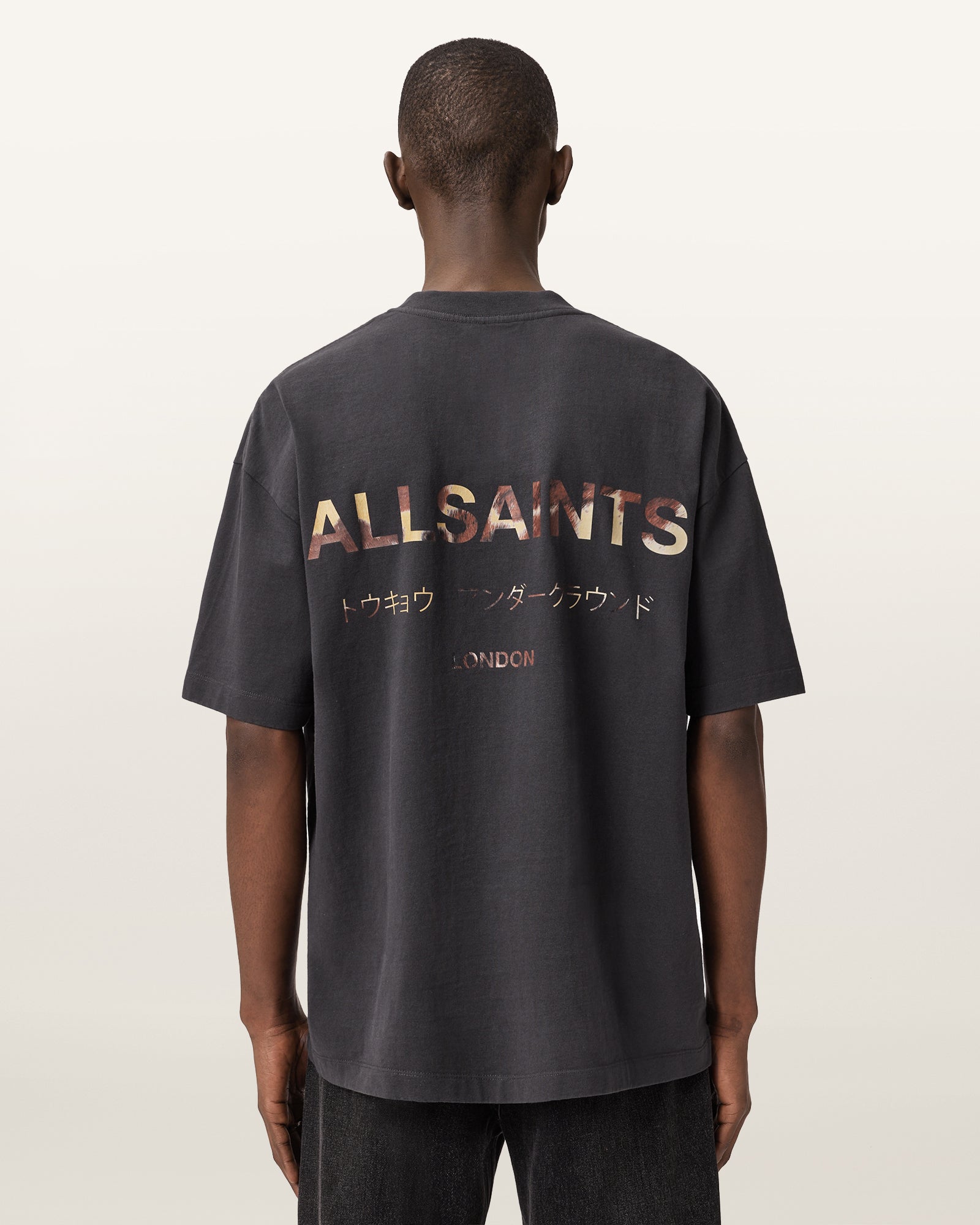 Seashell טי שירט קצרה לגברים Underground SS Crew ALLSAINTS