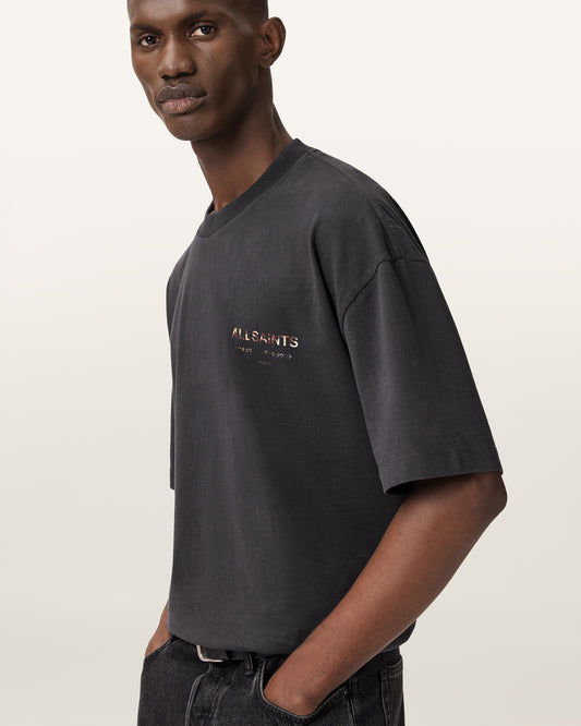 Seashell טי שירט קצרה לגברים Underground SS Crew ALLSAINTS