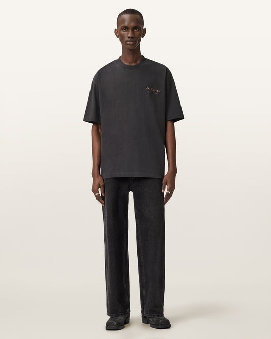 Seashell טי שירט קצרה לגברים Underground SS Crew ALLSAINTS