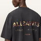Dark Slate Gray טי שירט קצרה לגברים Underground SS Crew ALLSAINTS