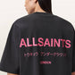 Dark Slate Gray טי שירט קצרה לגברים Underground Ss Crew ALLSAINTS