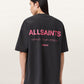 Dark Slate Gray טי שירט קצרה לגברים Underground Ss Crew ALLSAINTS
