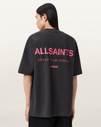 Dark Slate Gray טי שירט קצרה לגברים Underground Ss Crew ALLSAINTS