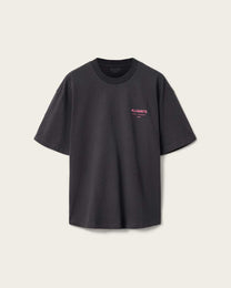 Dark Slate Gray טי שירט קצרה לגברים Underground Ss Crew ALLSAINTS