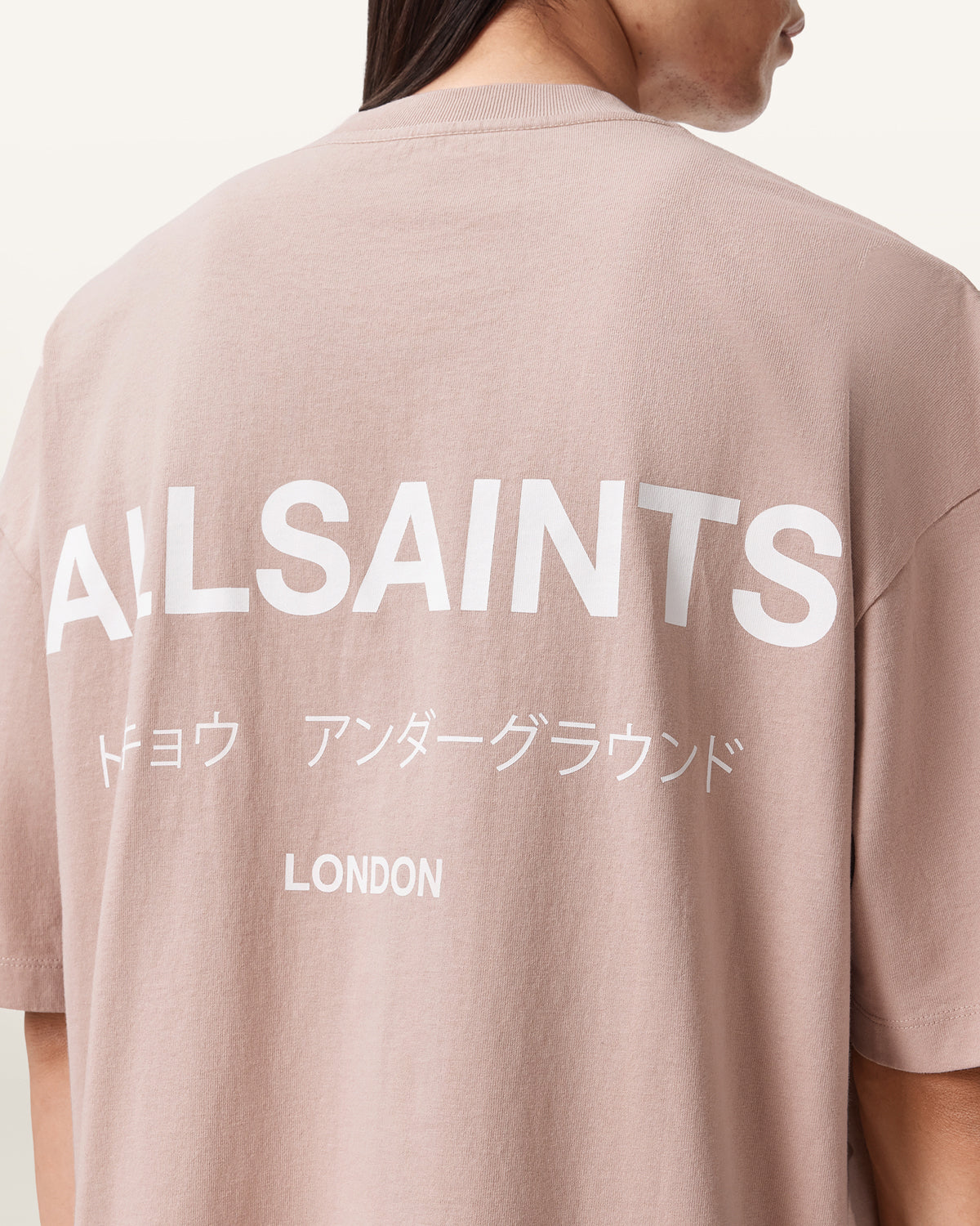 Gray טי שירט קצרה Underground ALLSAINTS