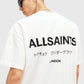 Beige טי שירט קצרה לגברים Underground ALLSAINTS