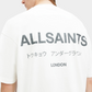 White Smoke טי שירט קצרה לגברים Underground ALLSAINTS