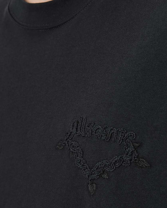 Dark Slate Gray טי שירט קצרה לגברים Washed Tee ALLSAINTS