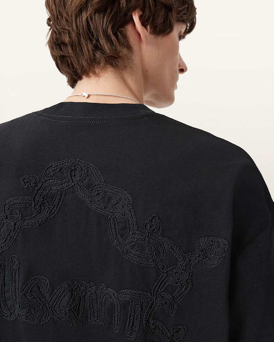 Dark Slate Gray טי שירט קצרה לגברים Washed Tee ALLSAINTS