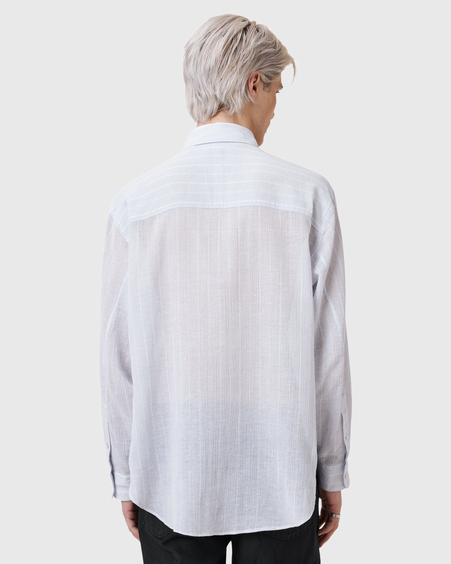 Lavender חולצה מכופתרת ארוכה לגברים Holme ALLSAINTS