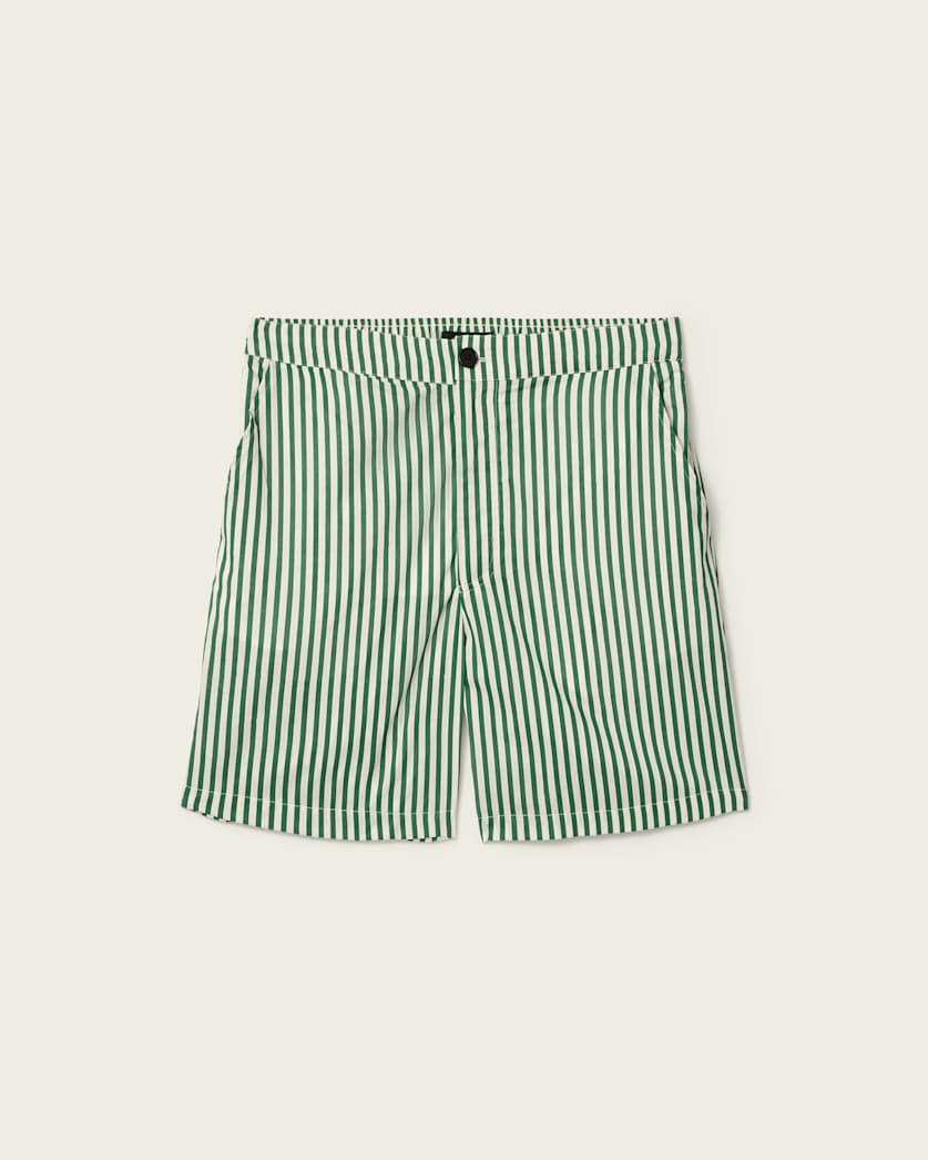 Dark Sea Green שורטס מפוספסים לגברים Chopin ALLSAINTS