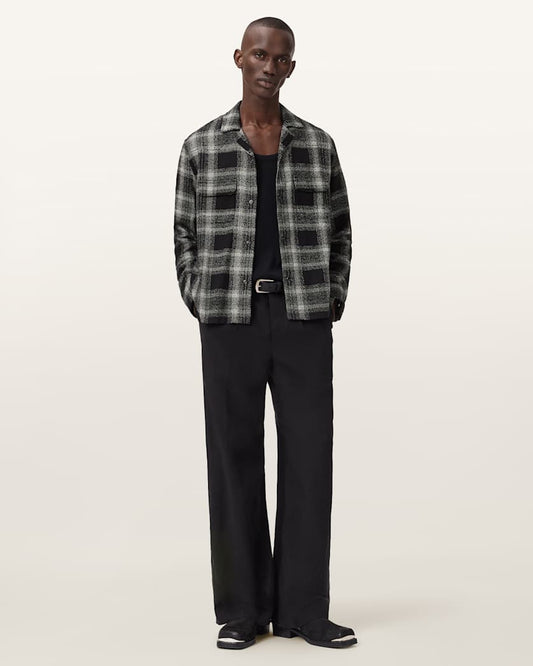 Beige חולצה מכופתרת ארוכה לגברים Teshio ALLSAINTS