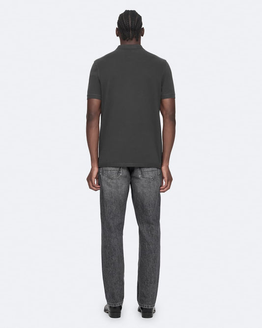 Dark Slate Gray חולצת פולו קצרה לגברים Reform ALLSAINTS